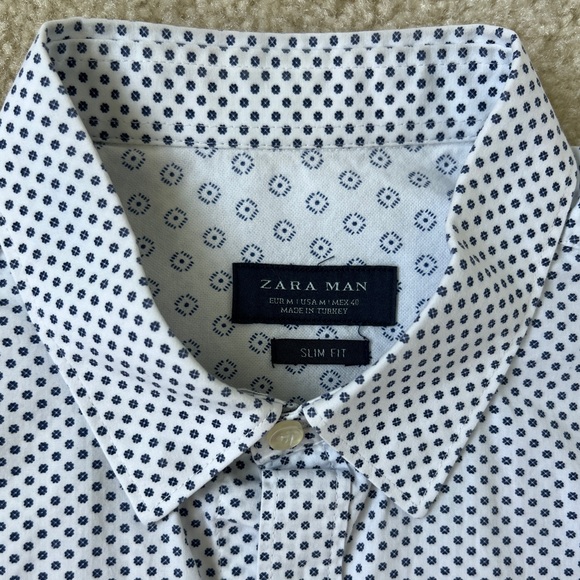 Zara Shirts Zaras Men Slim Fit Dress Shirt Poshmark